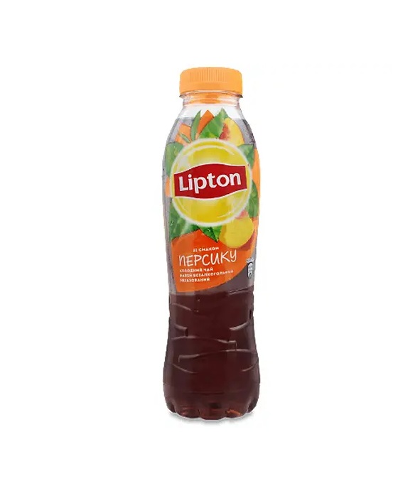 Чай холодний Lipton чорний персиковий 0.5 л