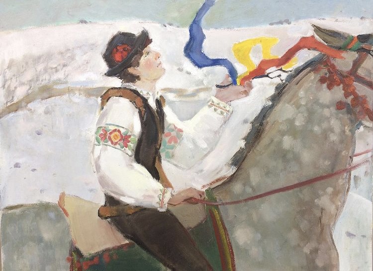 Trifon Zarezan. The first breath of spring, 2019, 60x80 sm, oil on canvas
