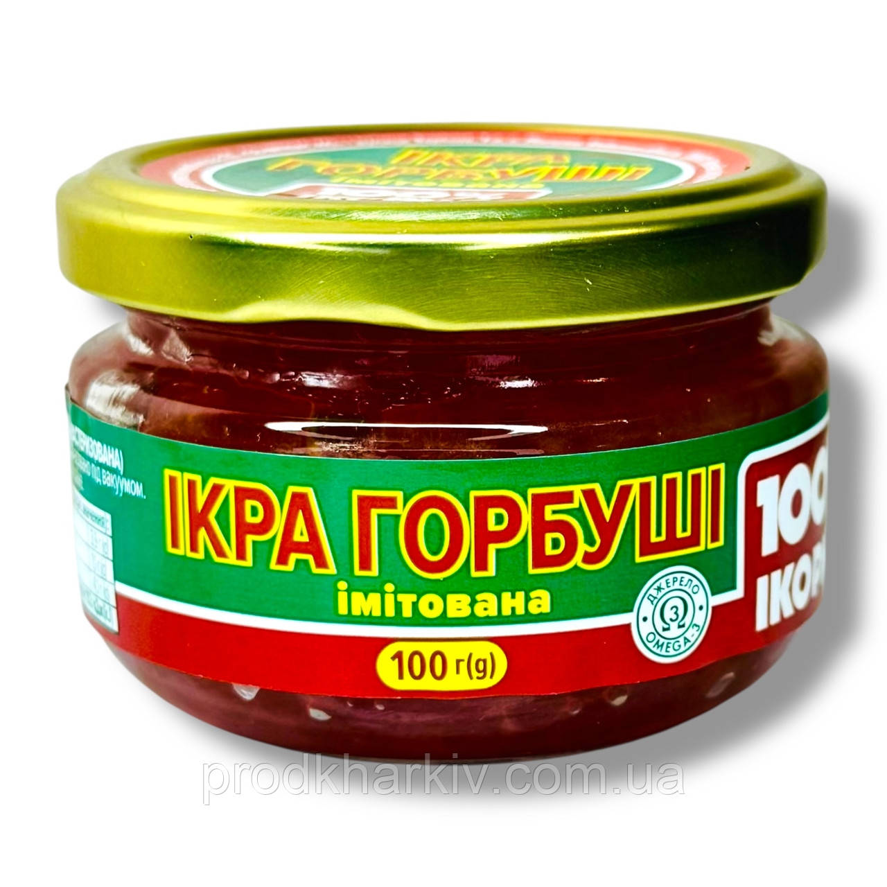 Икра красная горбуши 100 грамм С/Б (имитация) "100%Икорно"