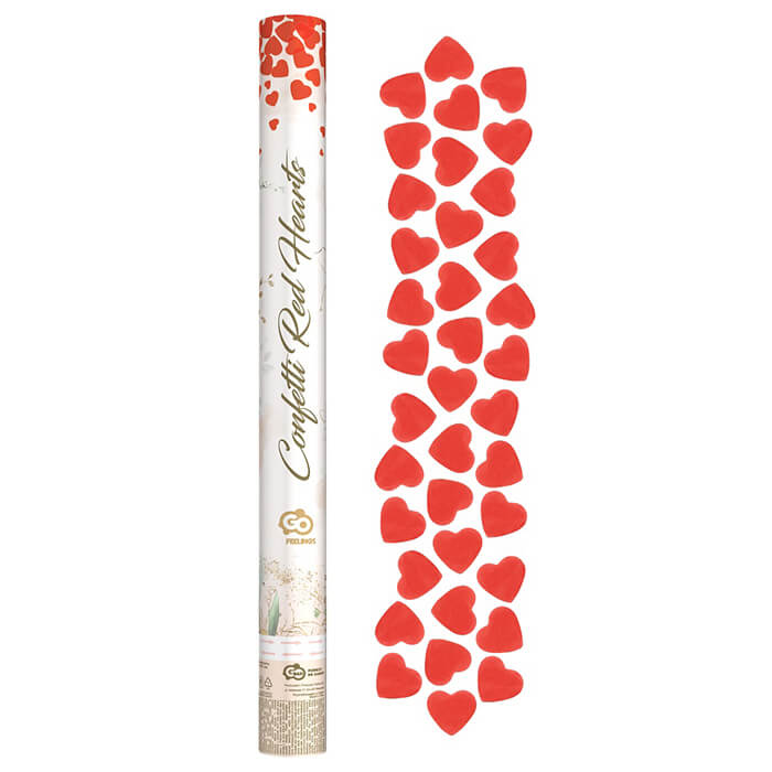 Хлопавка Red hearts червоні серця 60см