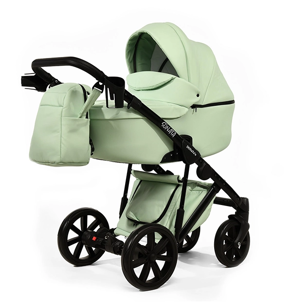 Коляска 2в1 Donatan Sonata екошкіра мята