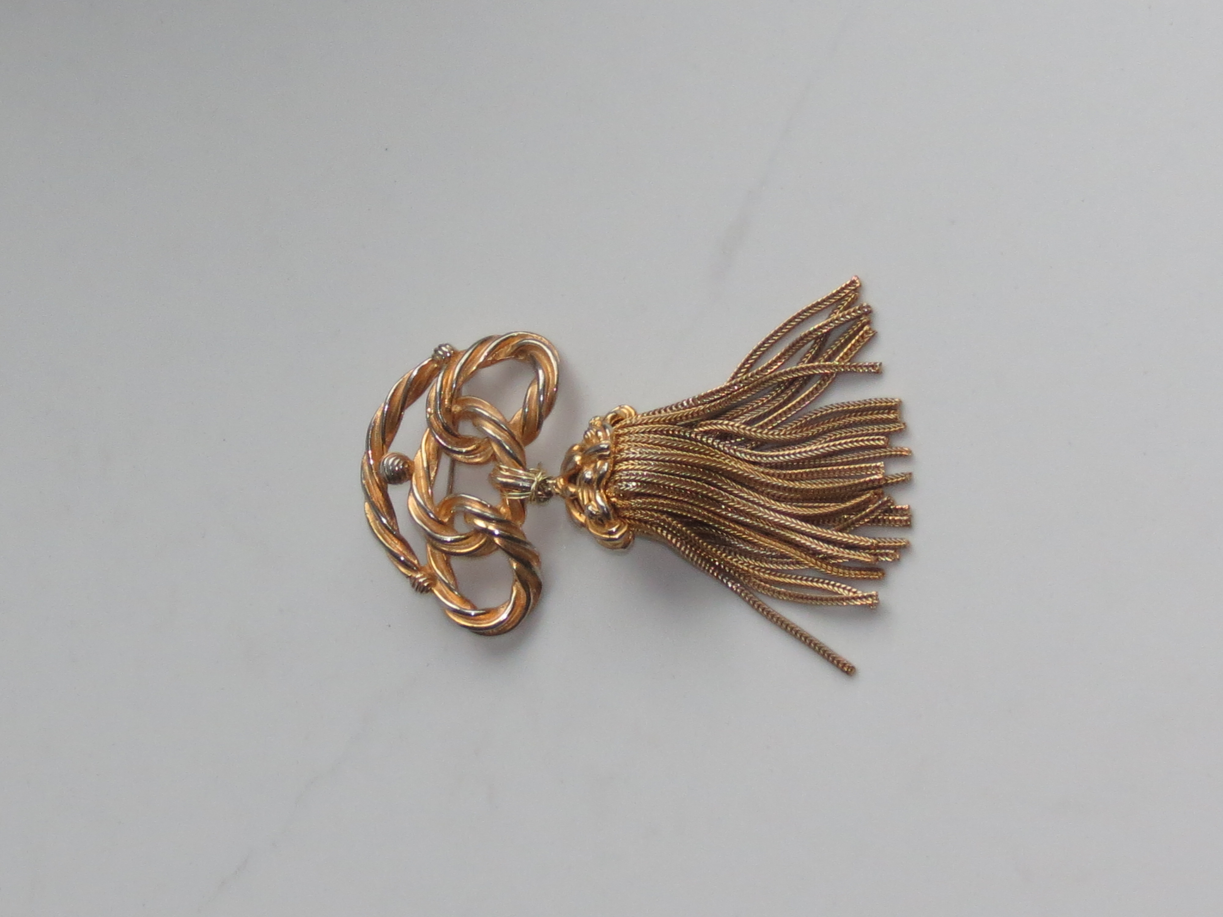 Schiaparelli Retro Style Tassle Demi Parure