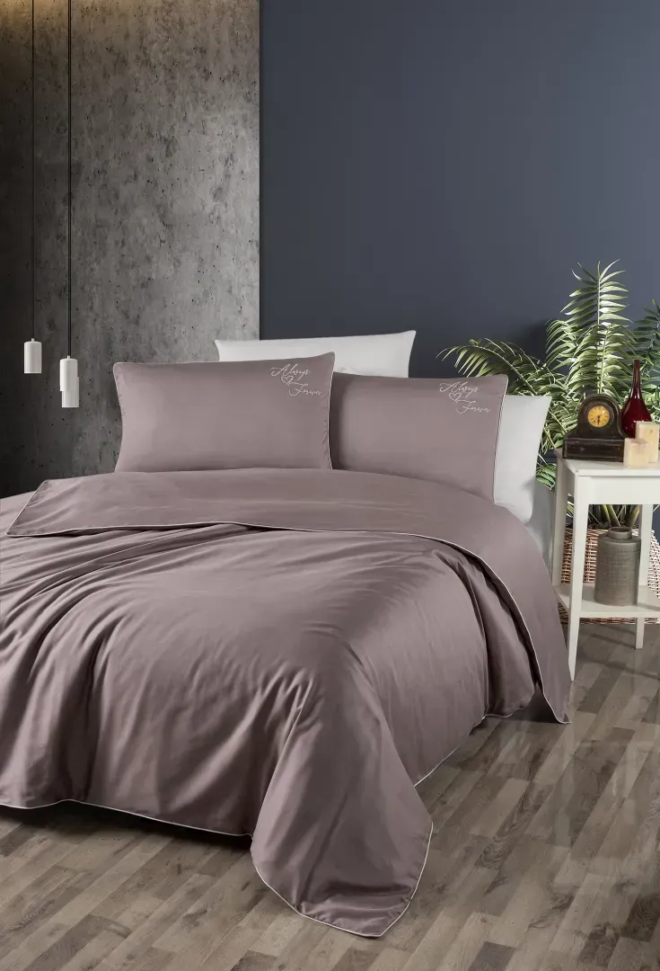 Постільна білизна FC DeLUX Satin євро Timeless Lilac