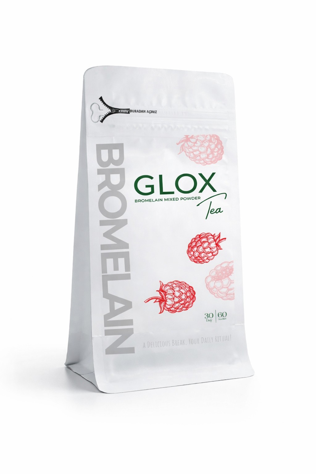 Функціональний напій з бромелайном Glox,60шт