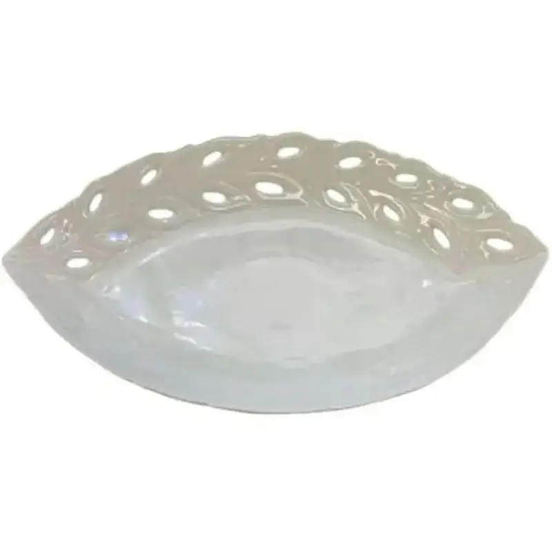 Блюдо LED LEAF LACE / овал. 25.5х16 см