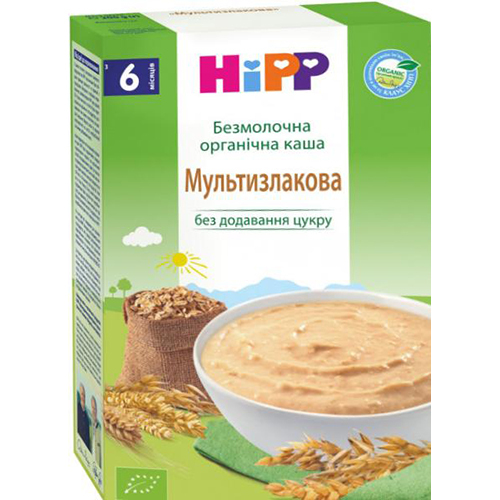 Безмолочна органічна каша Мультизлакова HiPP