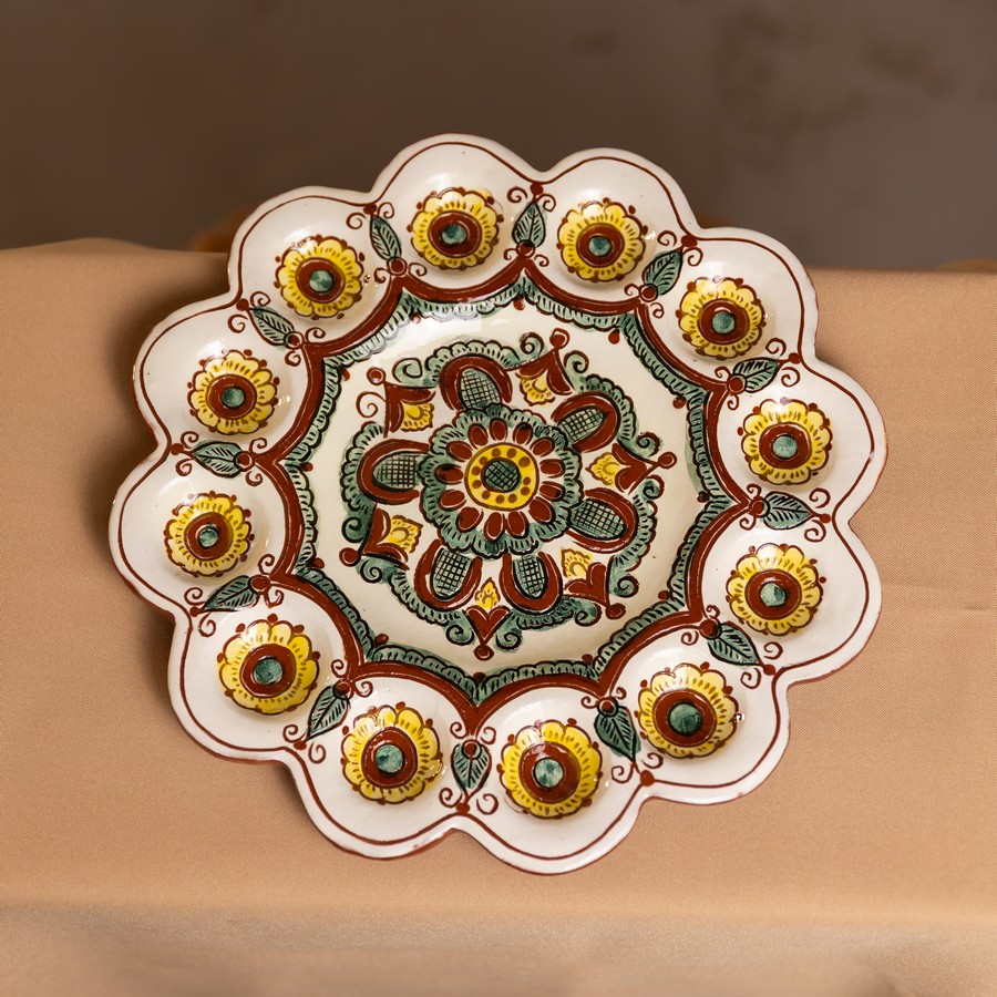 Великодня таріль для паски і яєць, 27 см