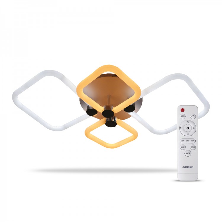 Світлодіодна люстра з пультом Ardero AL6134-2ARD FELICITY 80W