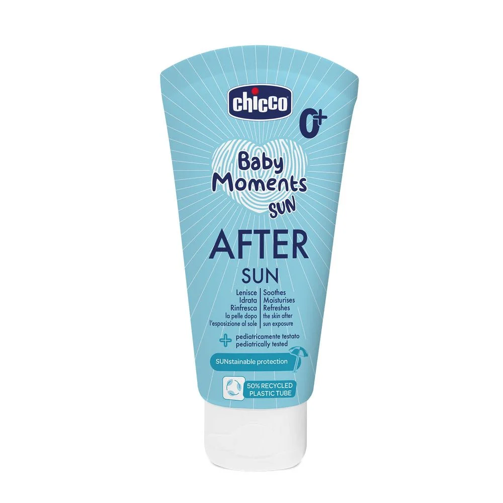 Молочко після засмаги з маслом ши Chicco Baby Moments SUN, 150 мл
