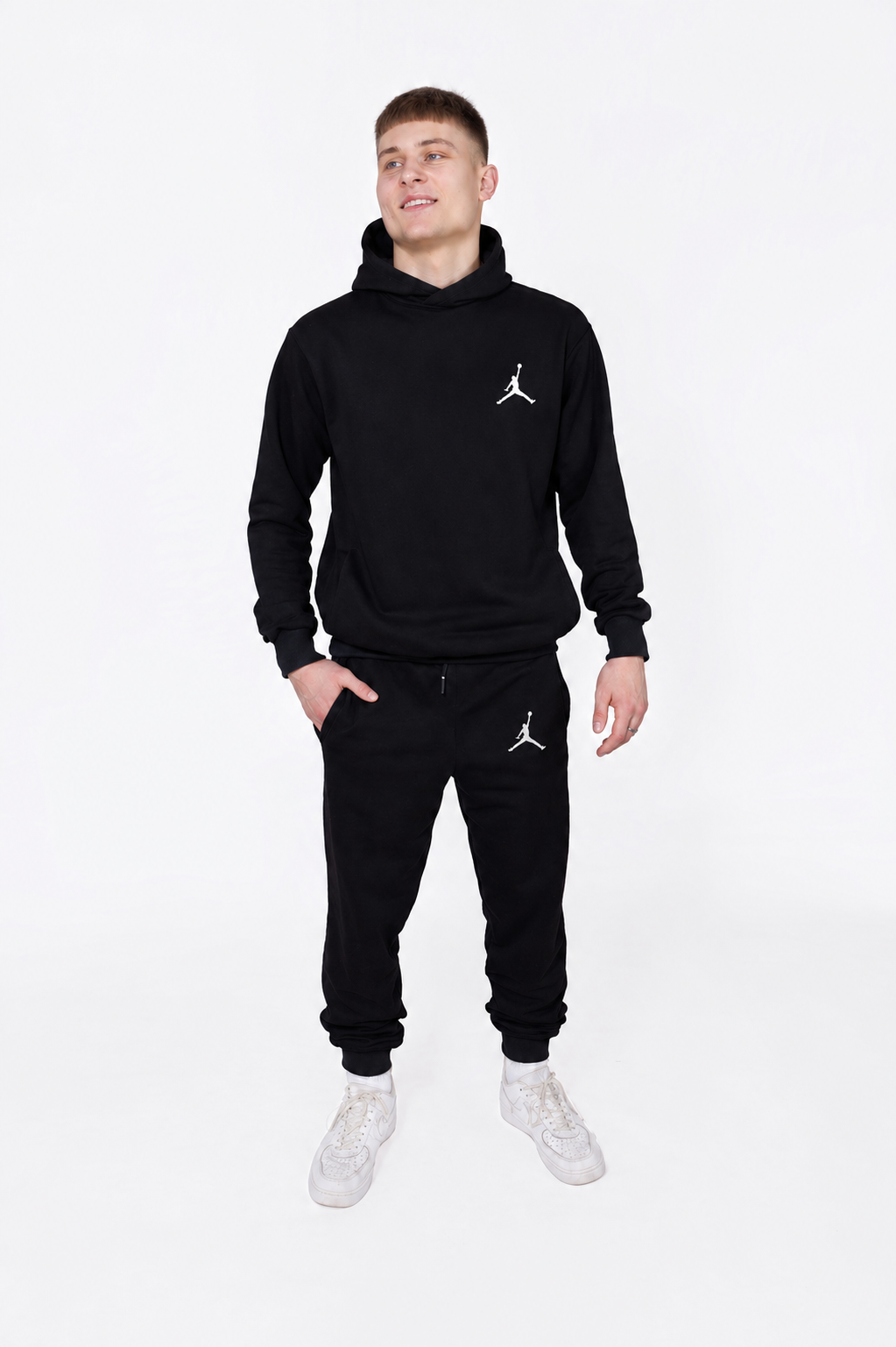 Костюм Чоловічий Jordan - Джордан (Копія) з Двунитки, Чорний