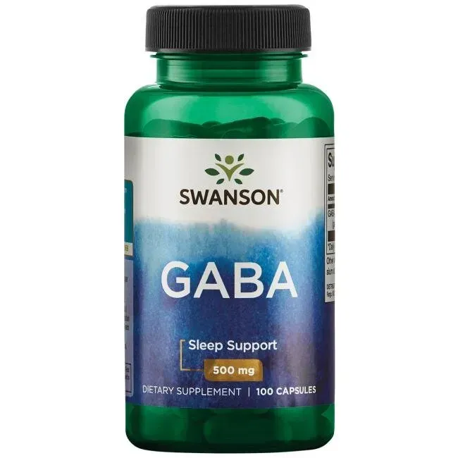 Swanson GABA 500 мг – 100 рослинних капсул