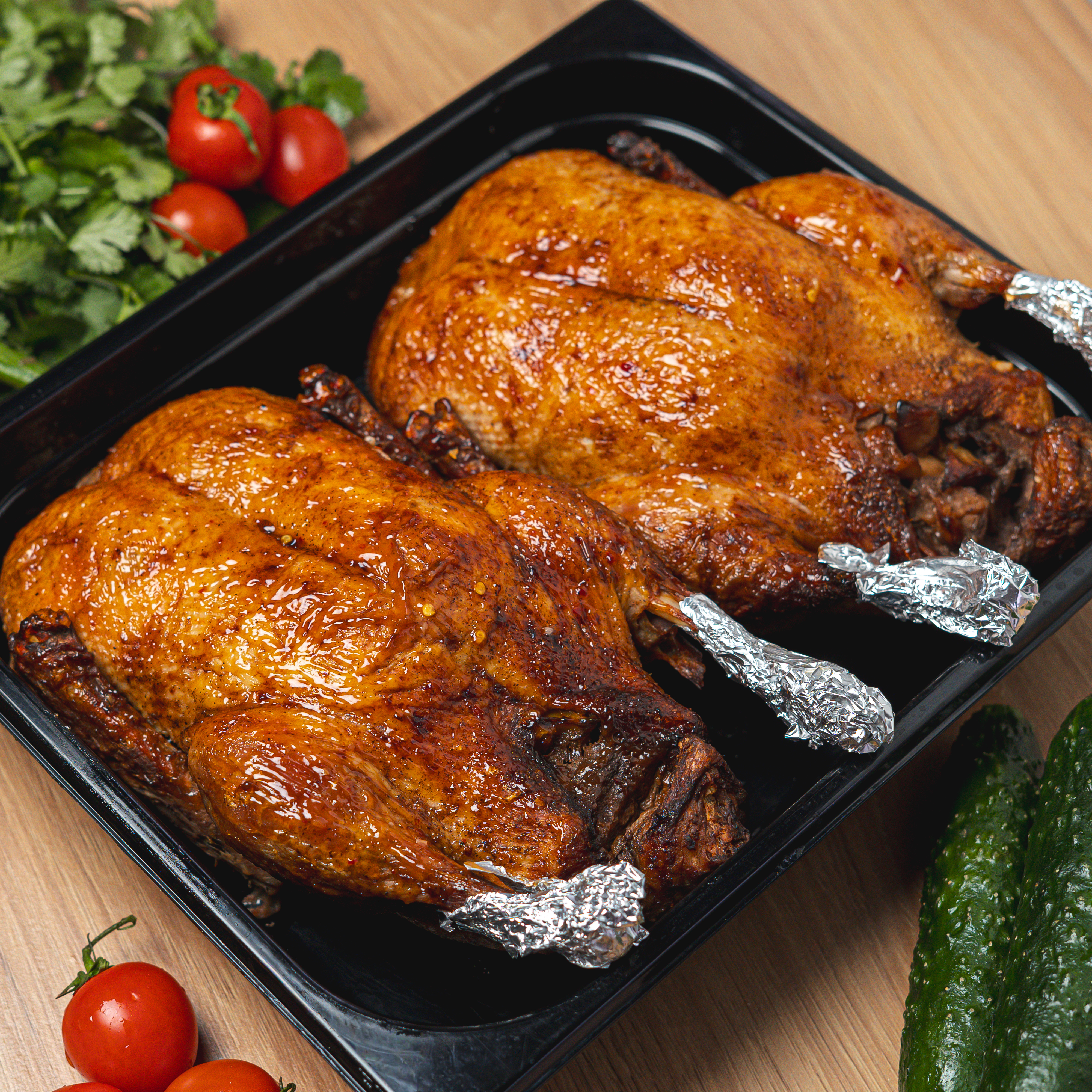 Качка з яблуками