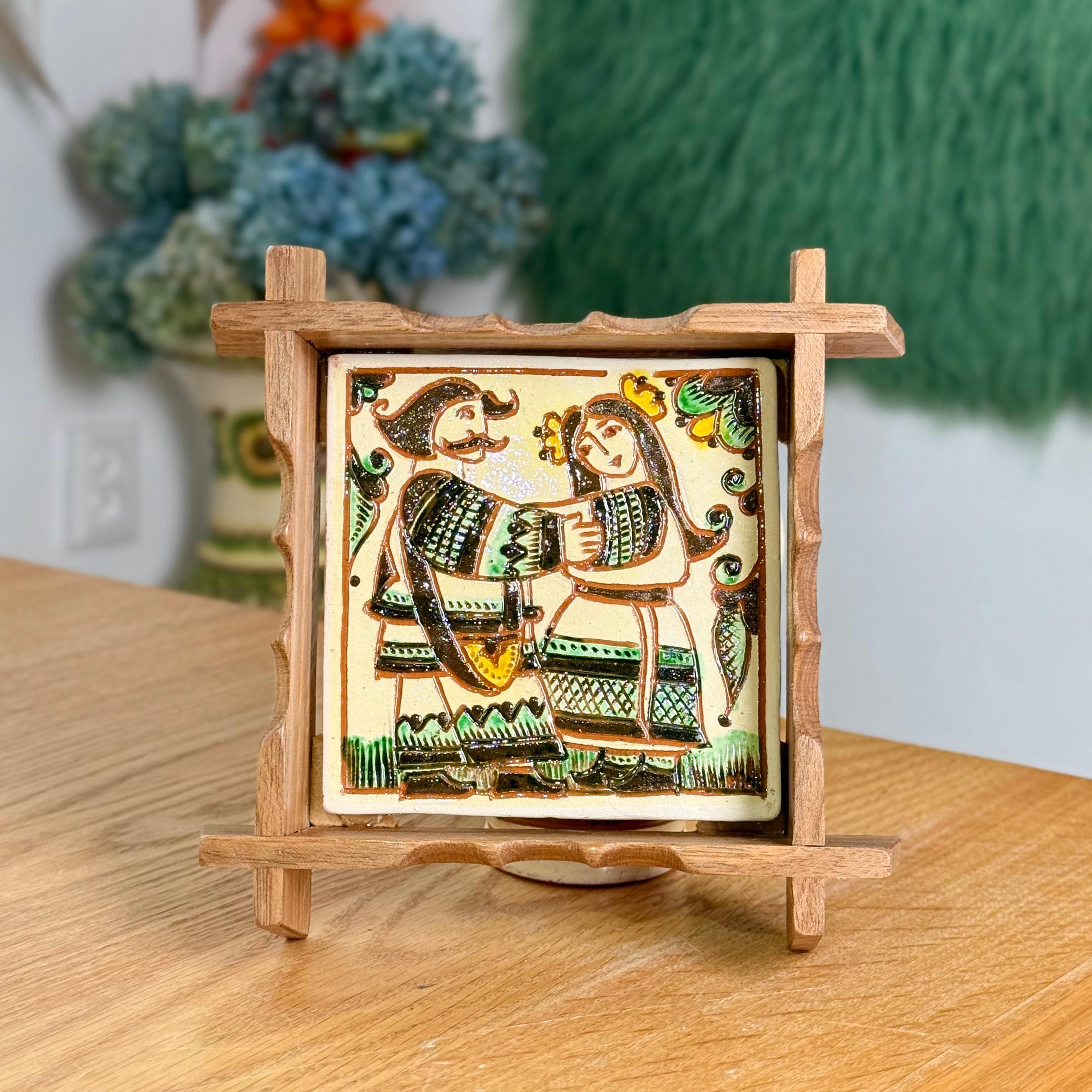 Плиточка у рамці "Молодята", 15*15 см