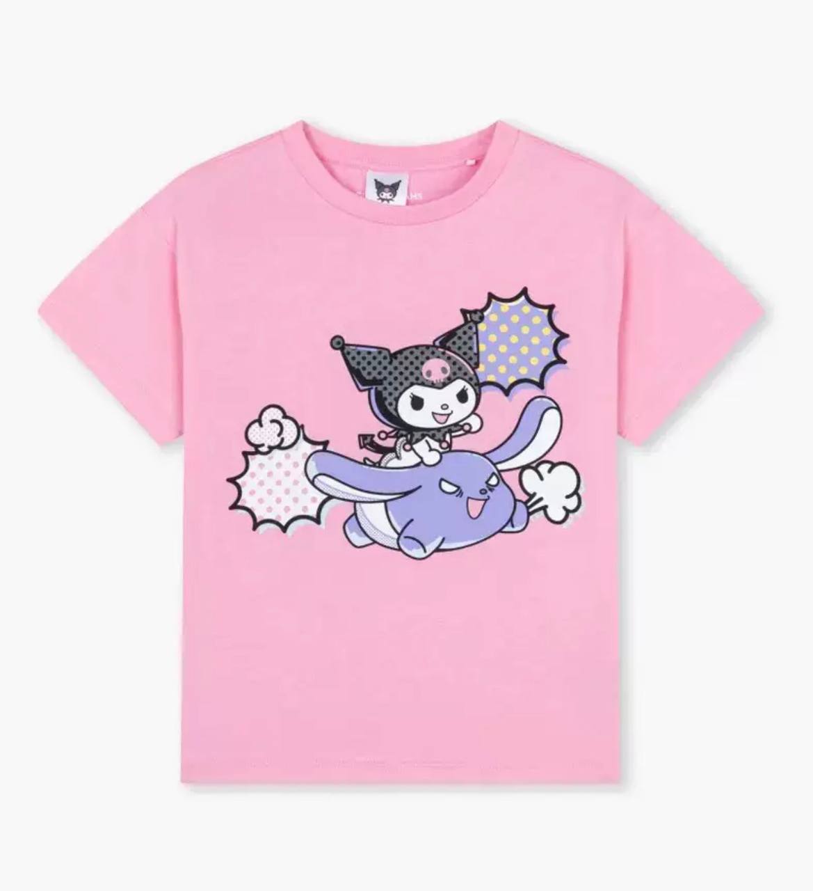 Дитяча футболка з Kuromi, футболка для дівчинки з Куромі