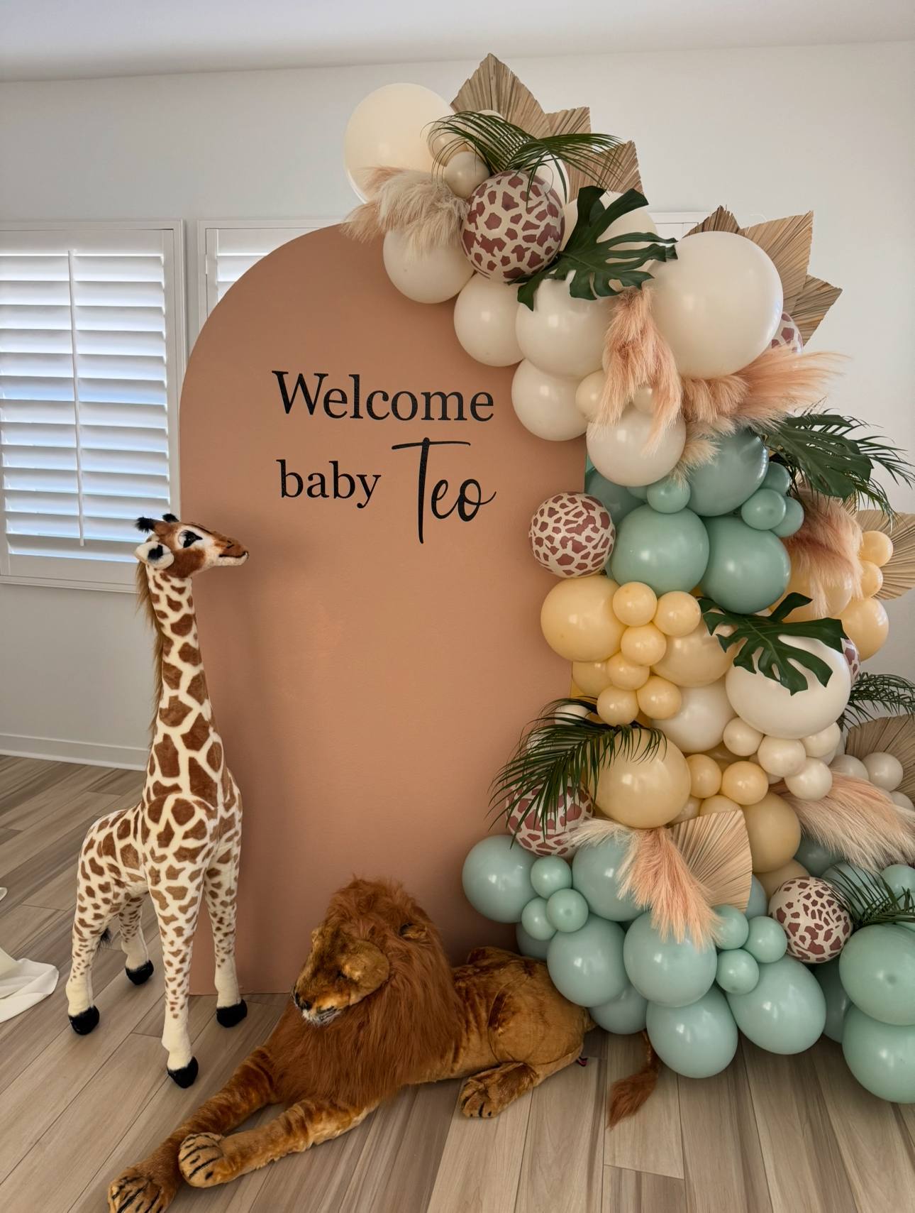 Safari Baby Shower Backdrop
