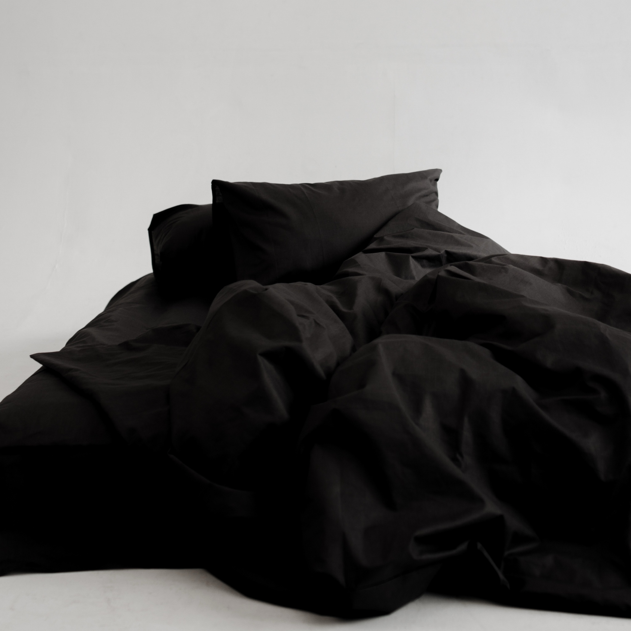 Постільний комплект Матова 100% бавовна Чорний