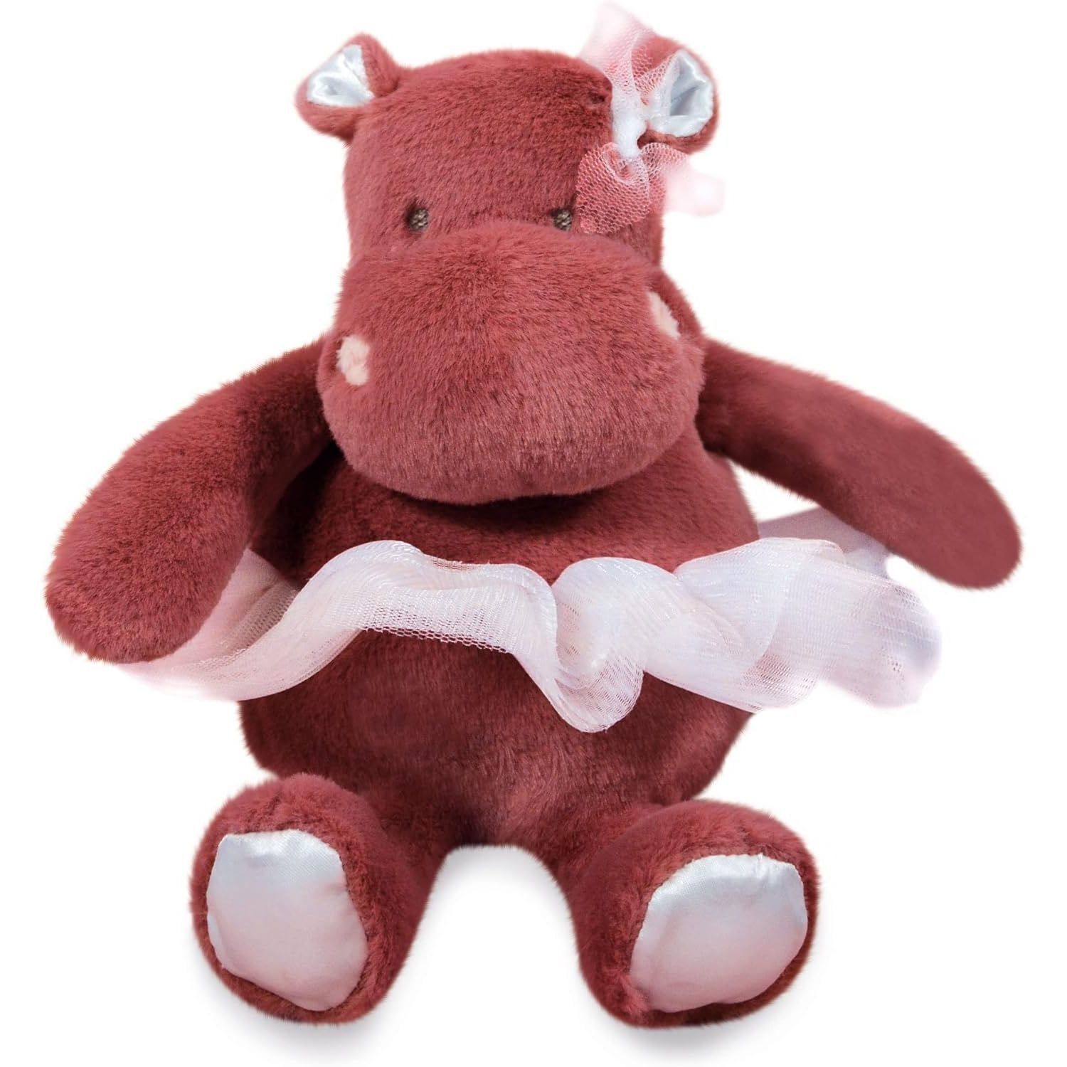 М’яка іграшка DouDou Бегемот Туті у теракотовій спідниці 22 см HO3174