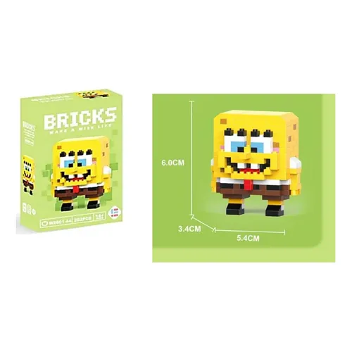 Конструктор фігурка Губка боб, Bricks