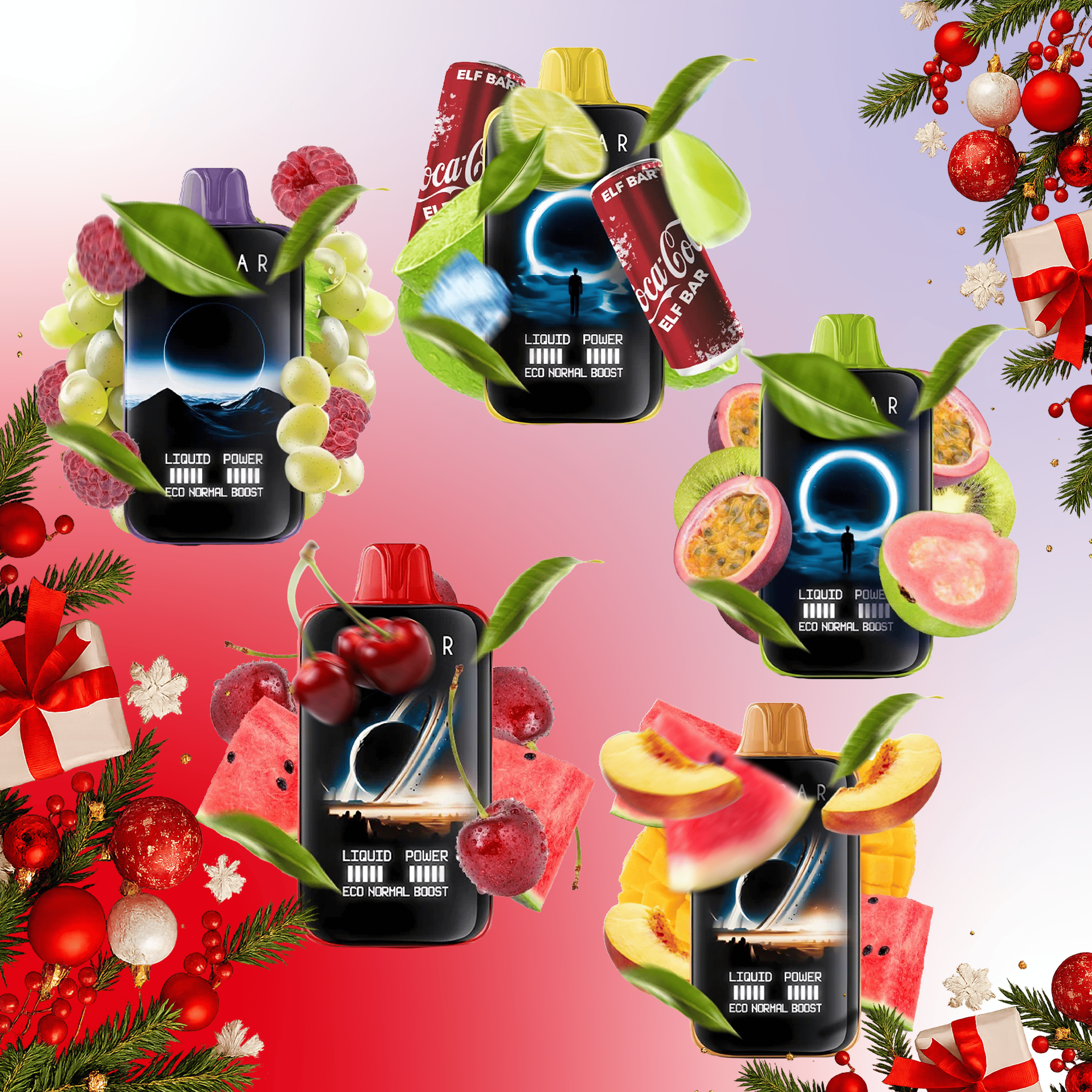 Новорічний Акційний Набір ELF BAR MOON NIGHT 40000 5 шт 🎁🎄