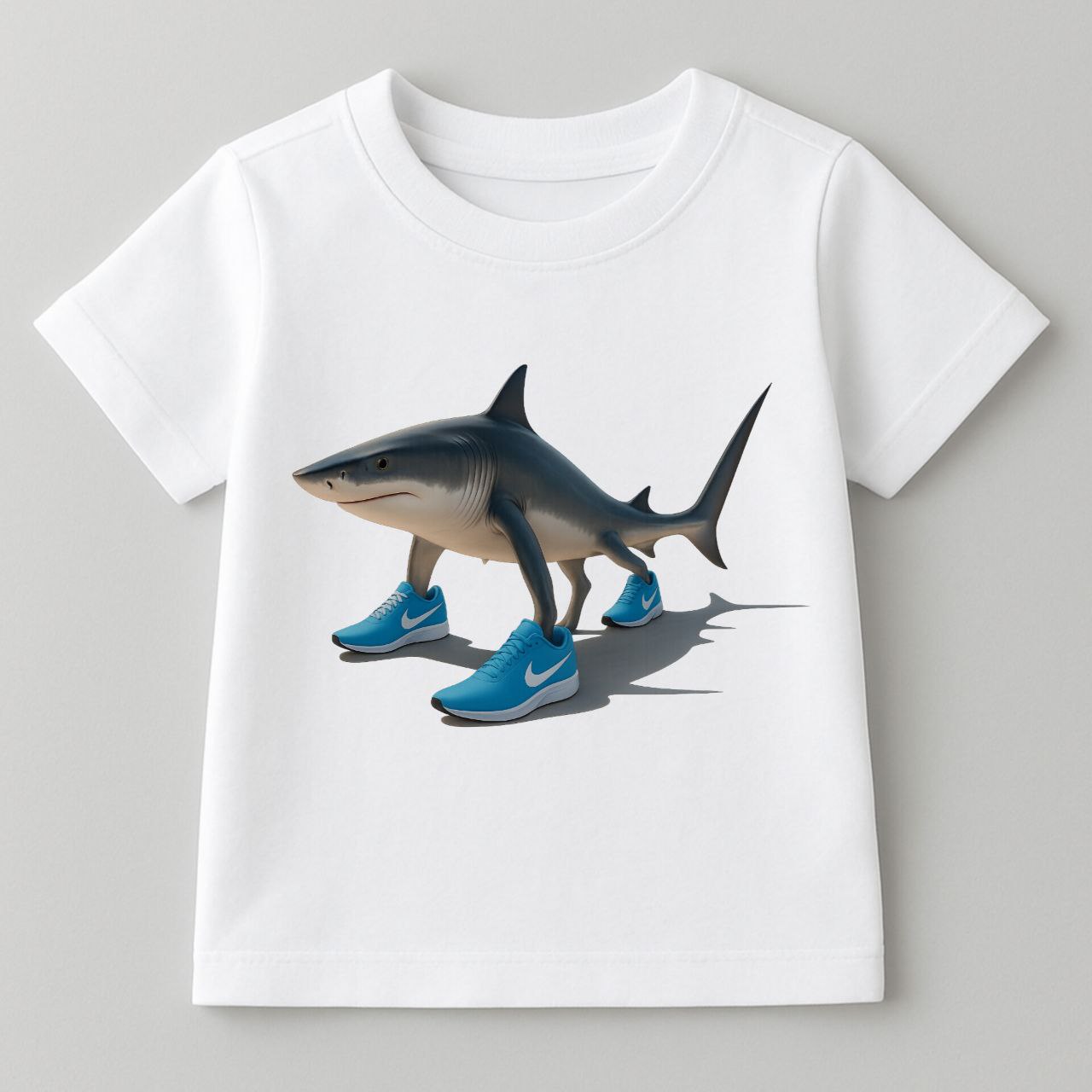 ДИТЯЧА ФУТБОЛКА КОТОН БІЛИЙ КОЛІР З ПРИНТОМ "ТРАЛАЛЕО ТРАЛАЛА"