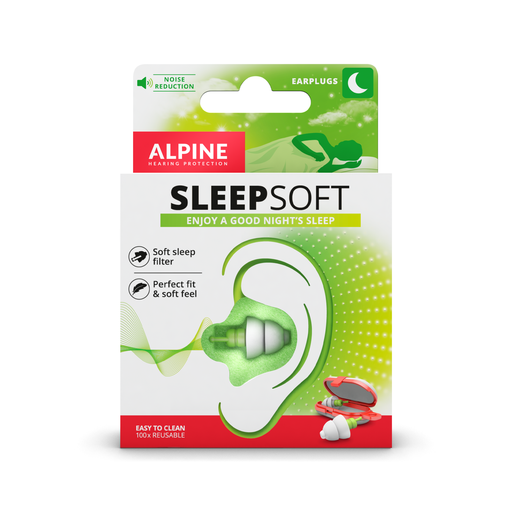 Беруші для сну універсальні Alpine Sleep Soft SNR 25 дБ