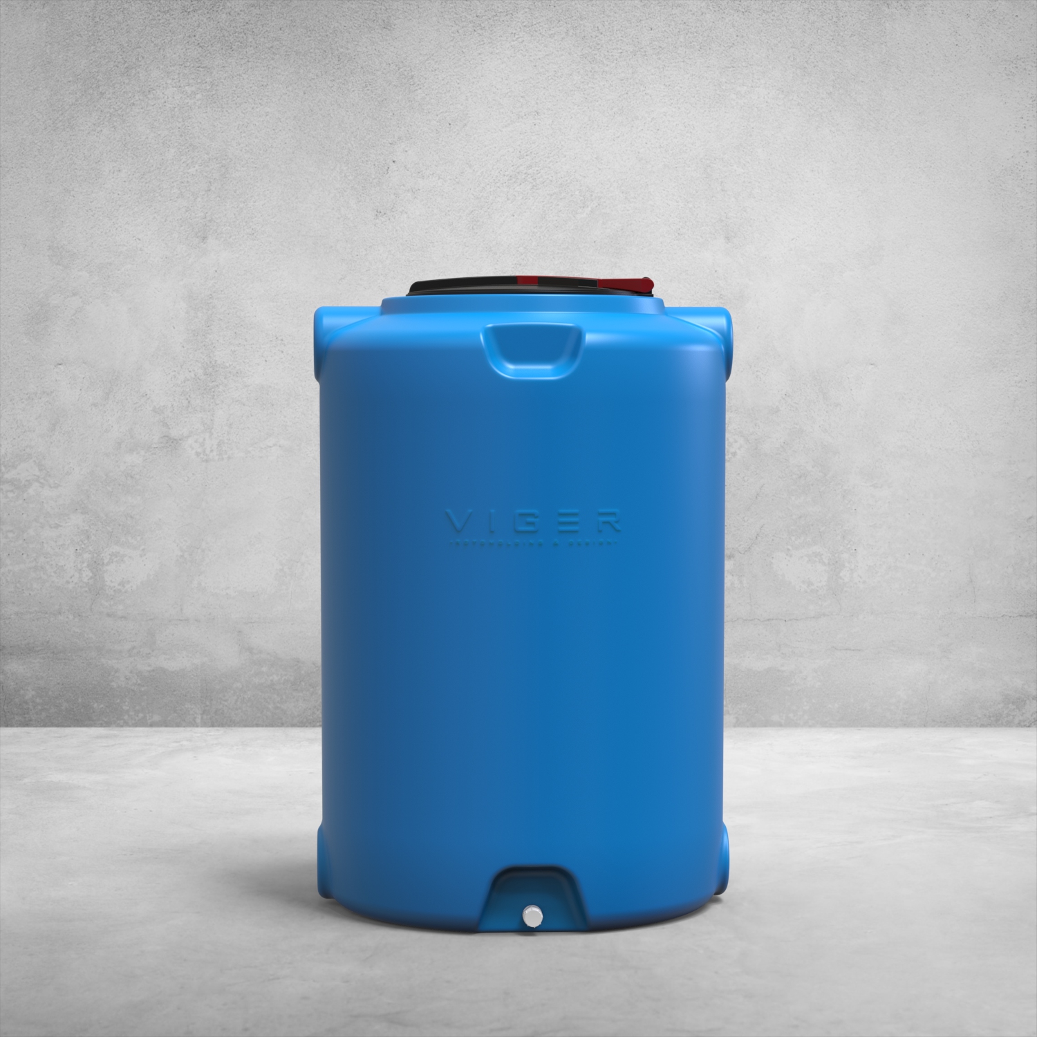 Ємність 500 літрів, стандарт, блакитна