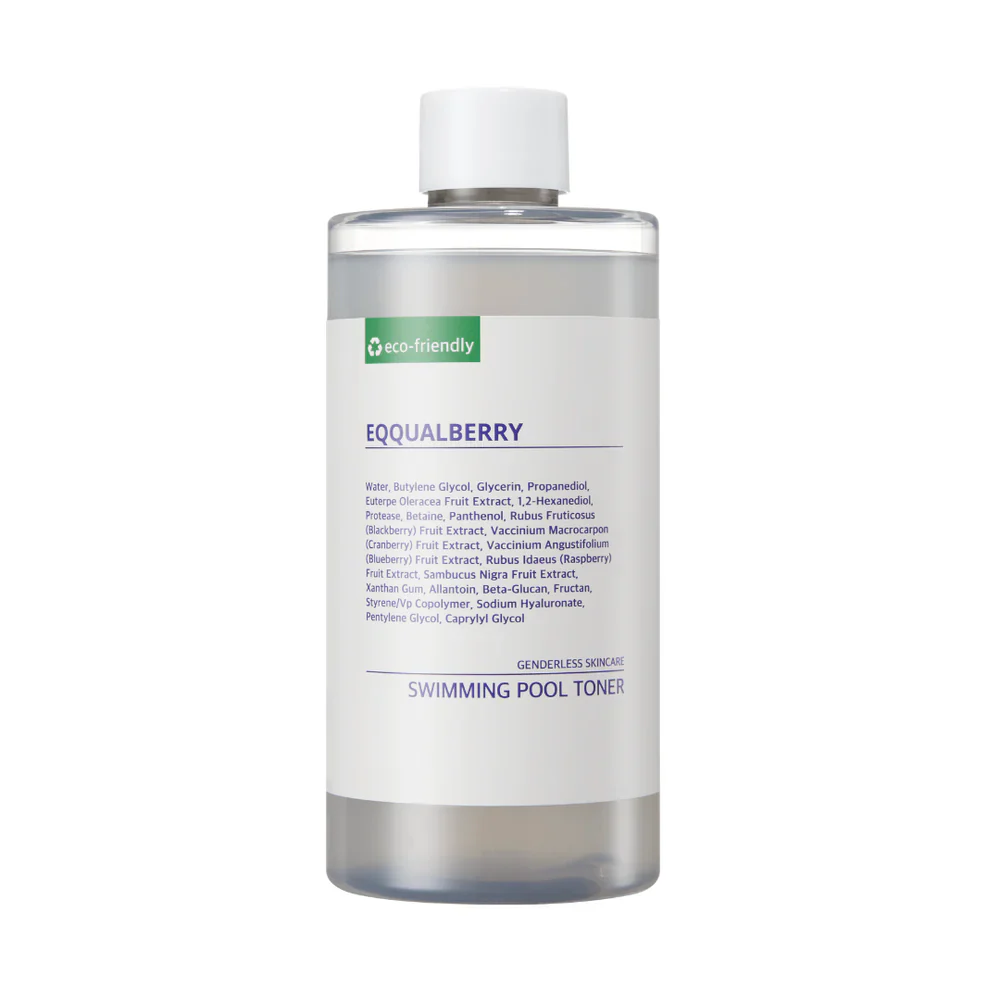EQQUALBERRY - Swimming Pool Daily Facial Toner 155ml | Гіпоалергенний тонер