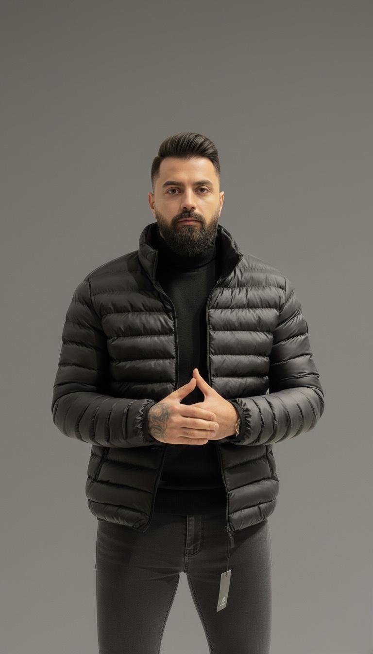 Демісезонна універсальна чоловіча куртка без капюшона