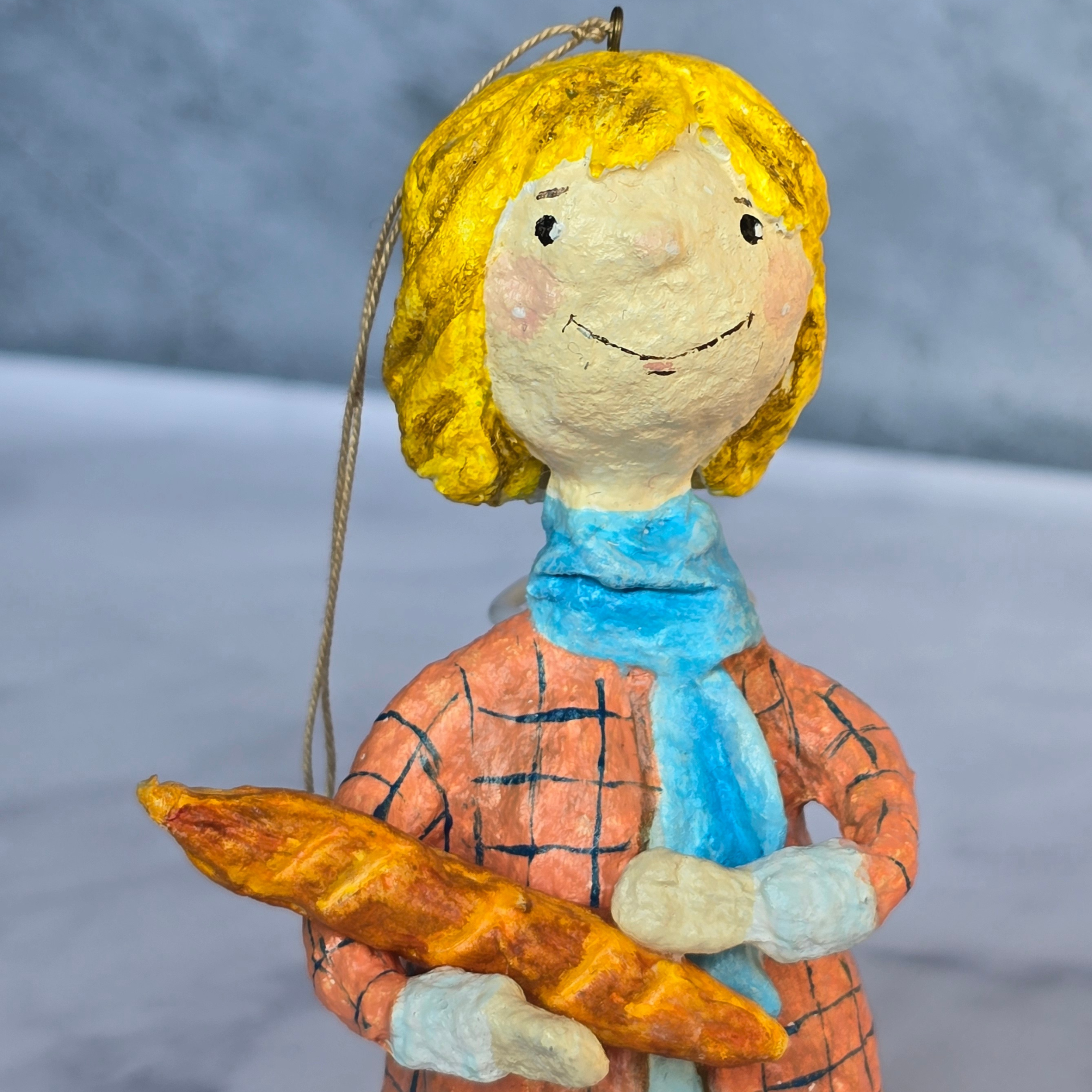 Collectable Cotton ornament Girl with baguette