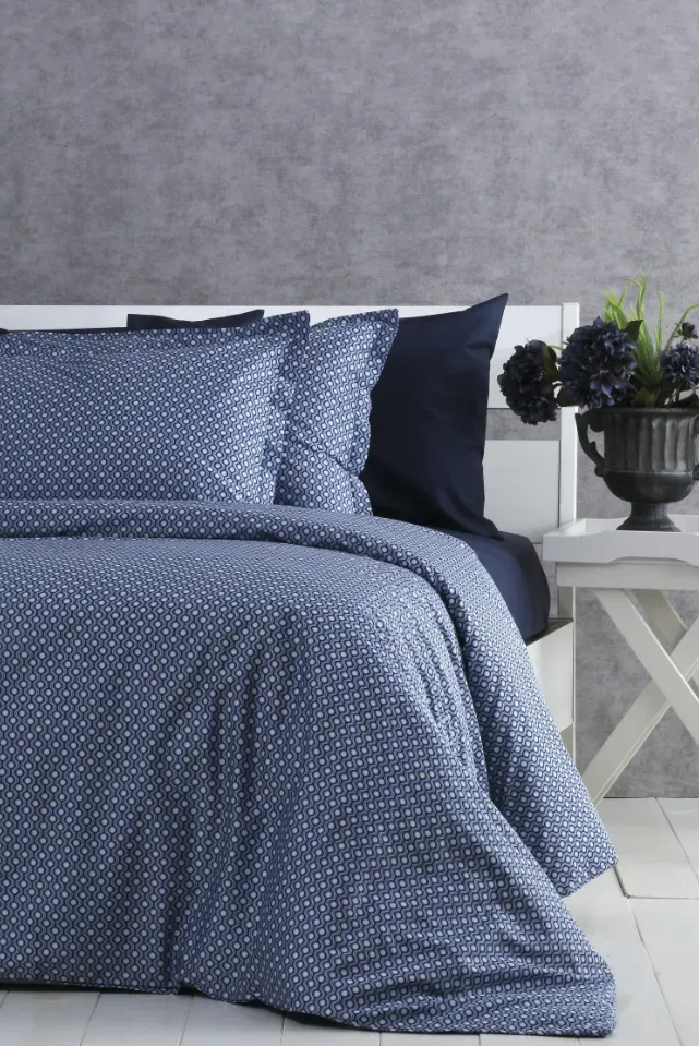 Комплект постільної білизни 200x220 PAVIA VIRGINIA D.BLUE