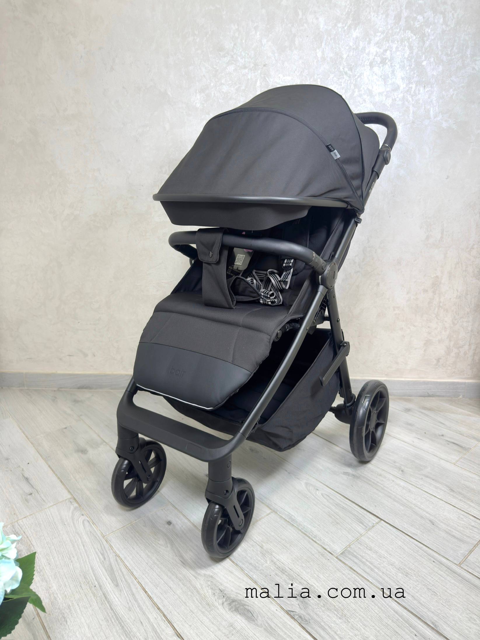 Коляска прогулянкова Bair Aura BA-01 black rock