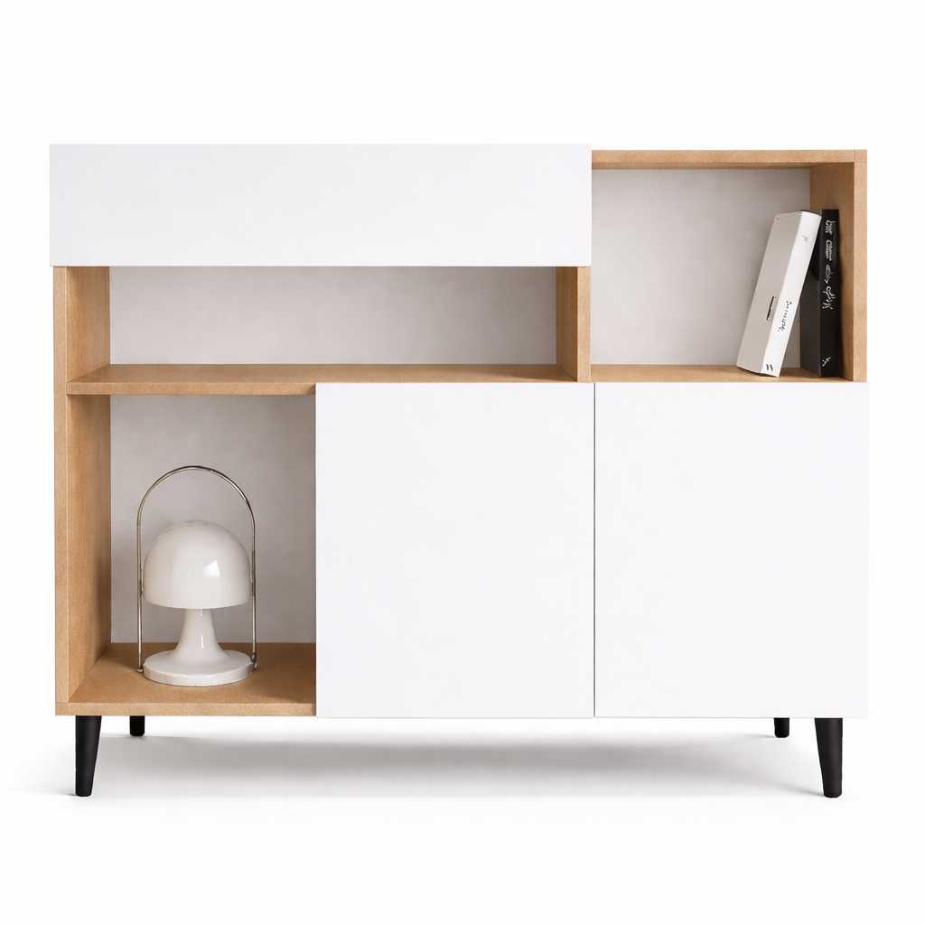 Комод з шухлядою та двома секціями з дверцятами