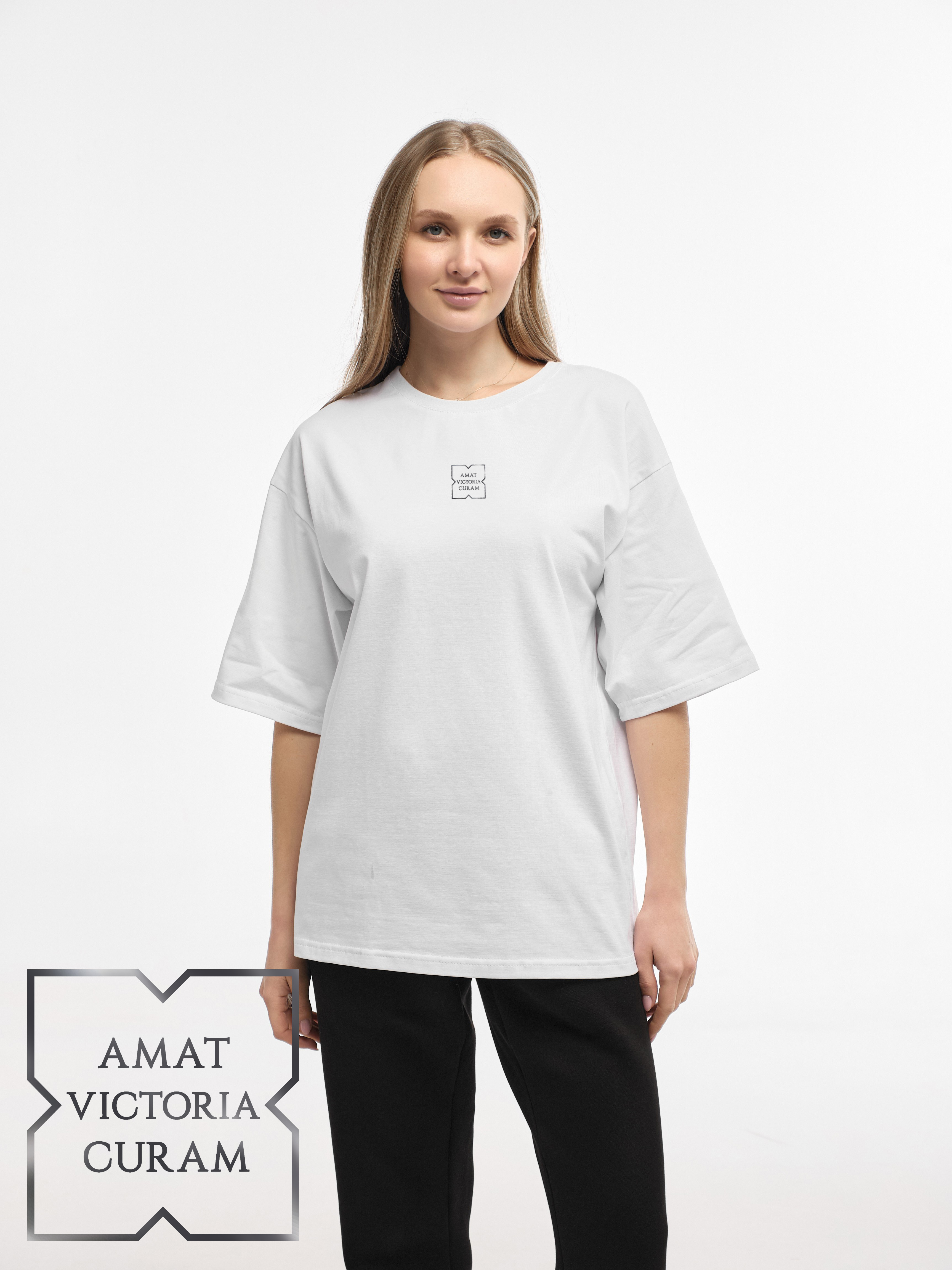 T-SHIRT "AMAT VICTORIA CURAM" | WHITE EMOTION | XT1
