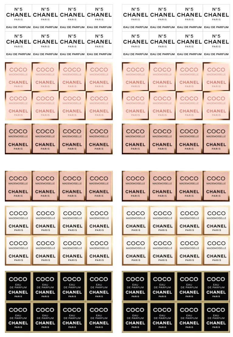 Наклейки до французьких парфумів