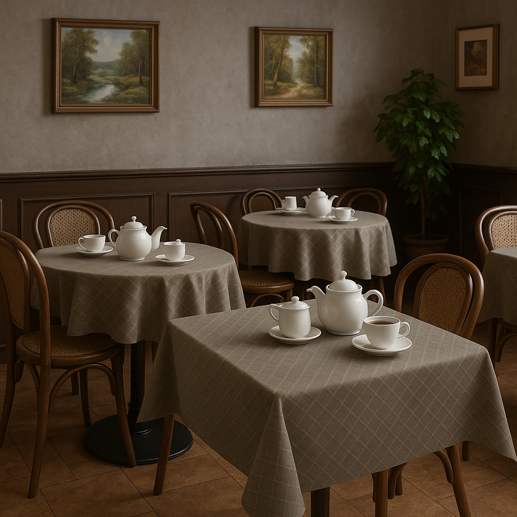 Скатертина для ресторану, кафе "Річкове каміння "