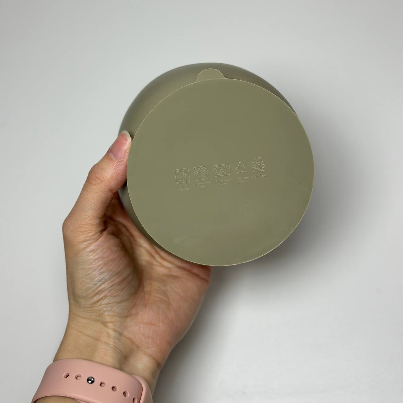 Глибока миска з бортиком Хакі (17-0510)