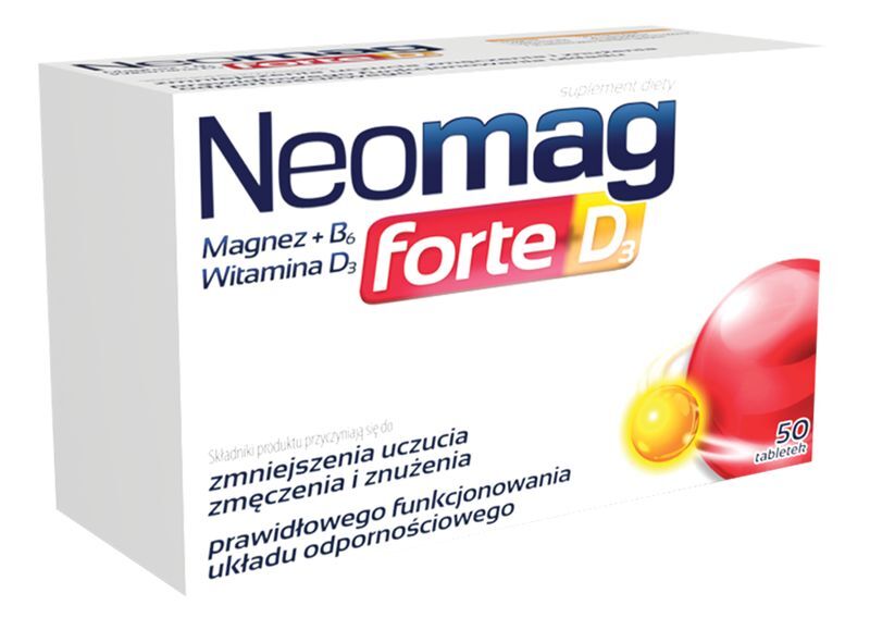 NeoMag forte D3 зниження втоми - 50 табл