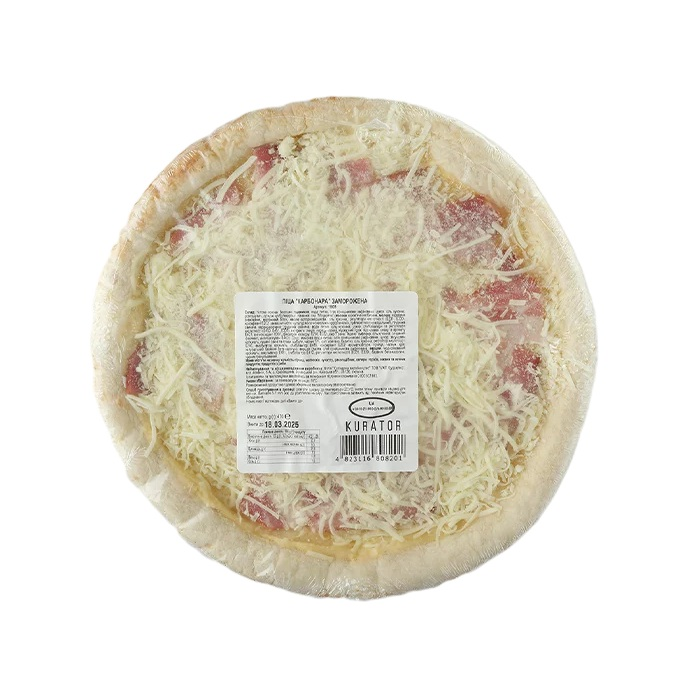Піца "Карбонара" зам L IQF (пл п/е 0,47 кг, г/я 3,76 кг, Куратор)