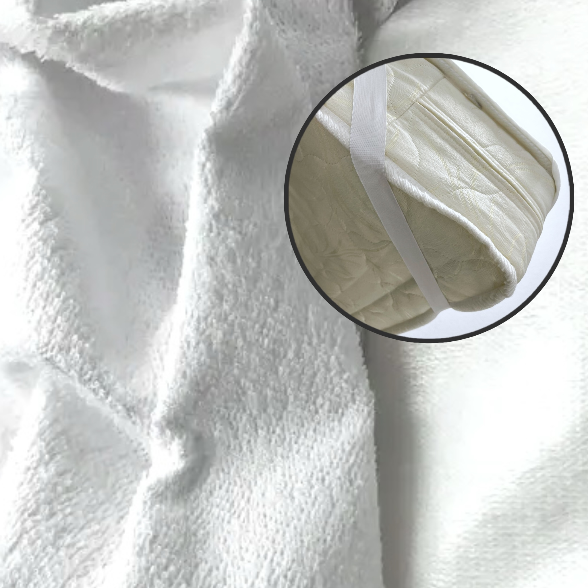 Вологонепроникний наматрацник на 4-х резинках