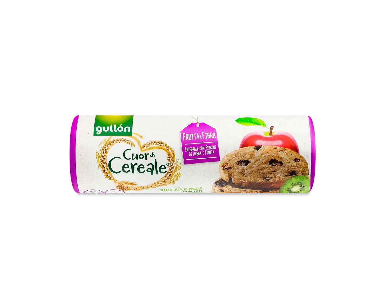 Печиво Gullon Tube Cuor di Cereale Фруктове зі злаками 300 г. 