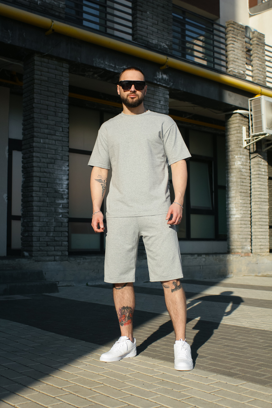Чоловічий літній костюм футболка + шорти (S/M, L/XL, 2XL/3XL)