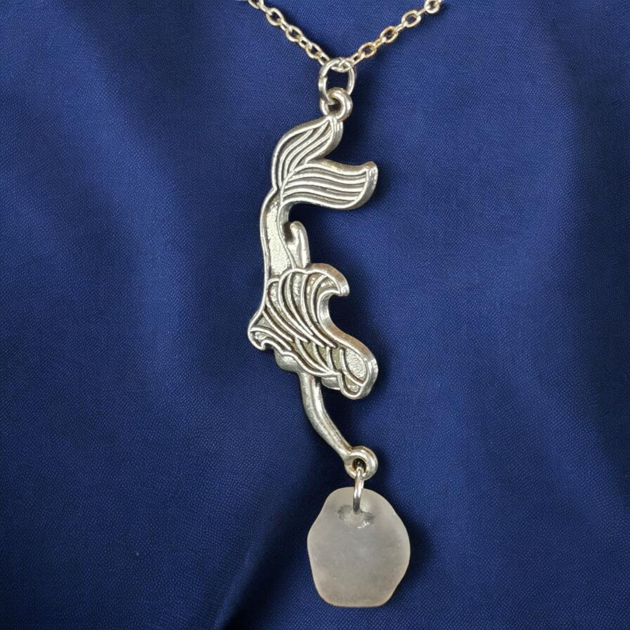 Mermaids Tears Sea Glass Necklace 