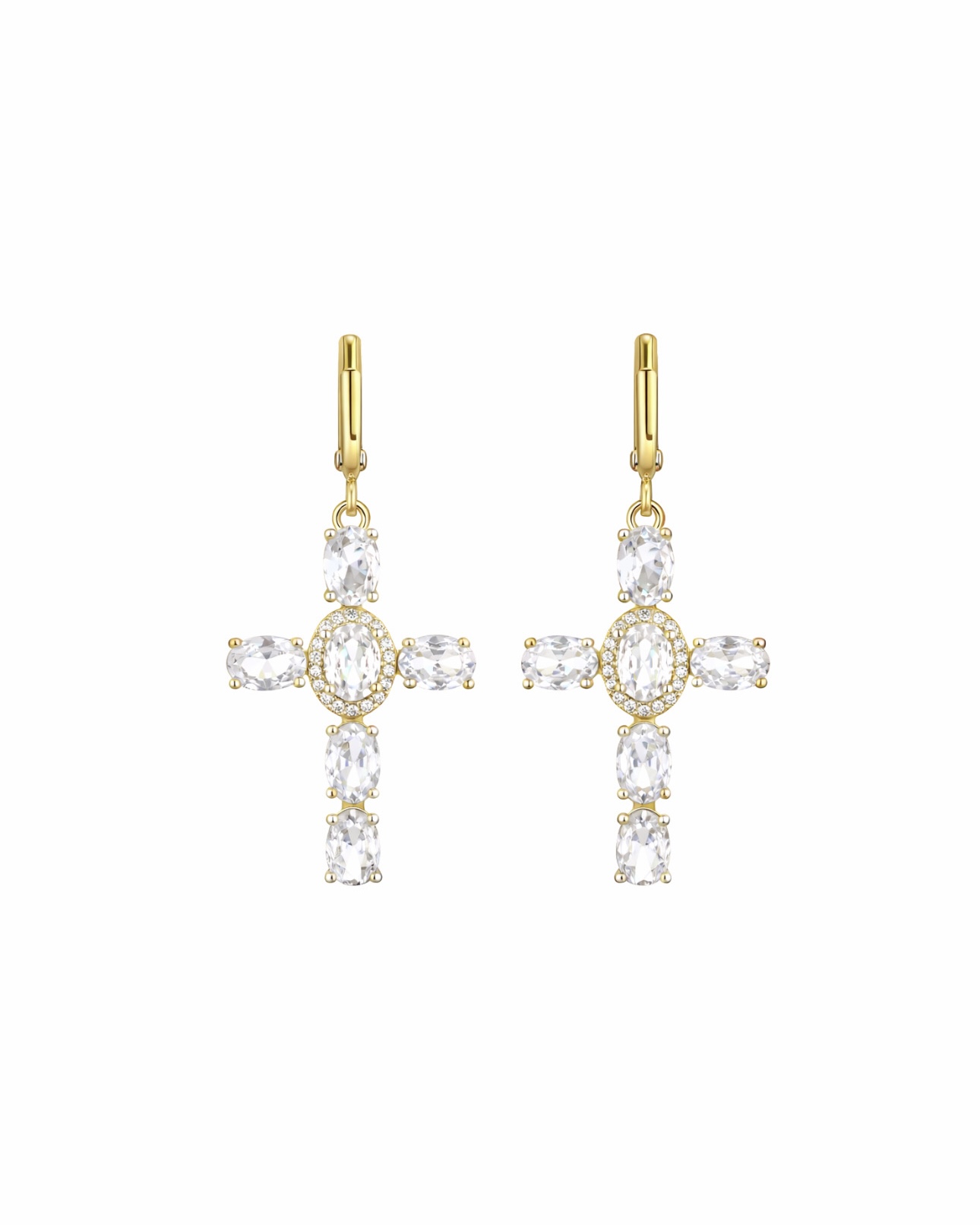 CROSS earrings white
