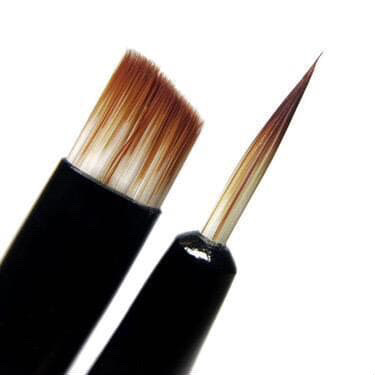 Пензлик двостороній для брів  №11скошена/тонка Permanent lash&brow