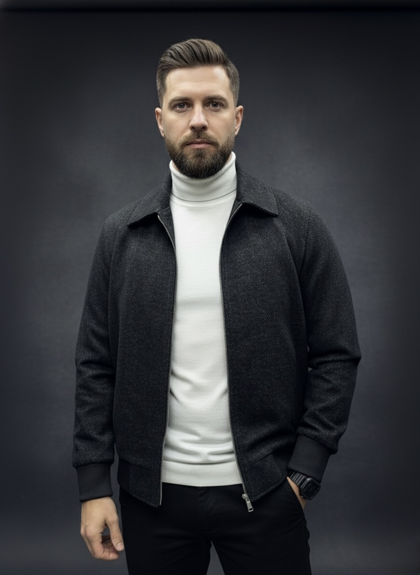 Ексклюзивна демісезонна брендова чоловіча куртка