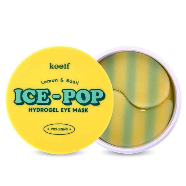 Гідрогелеві патчі для очей з лимоном та базиліком KOELF Lemon & Basil Ice-Pop Hydrogel Eye Mask 60шт