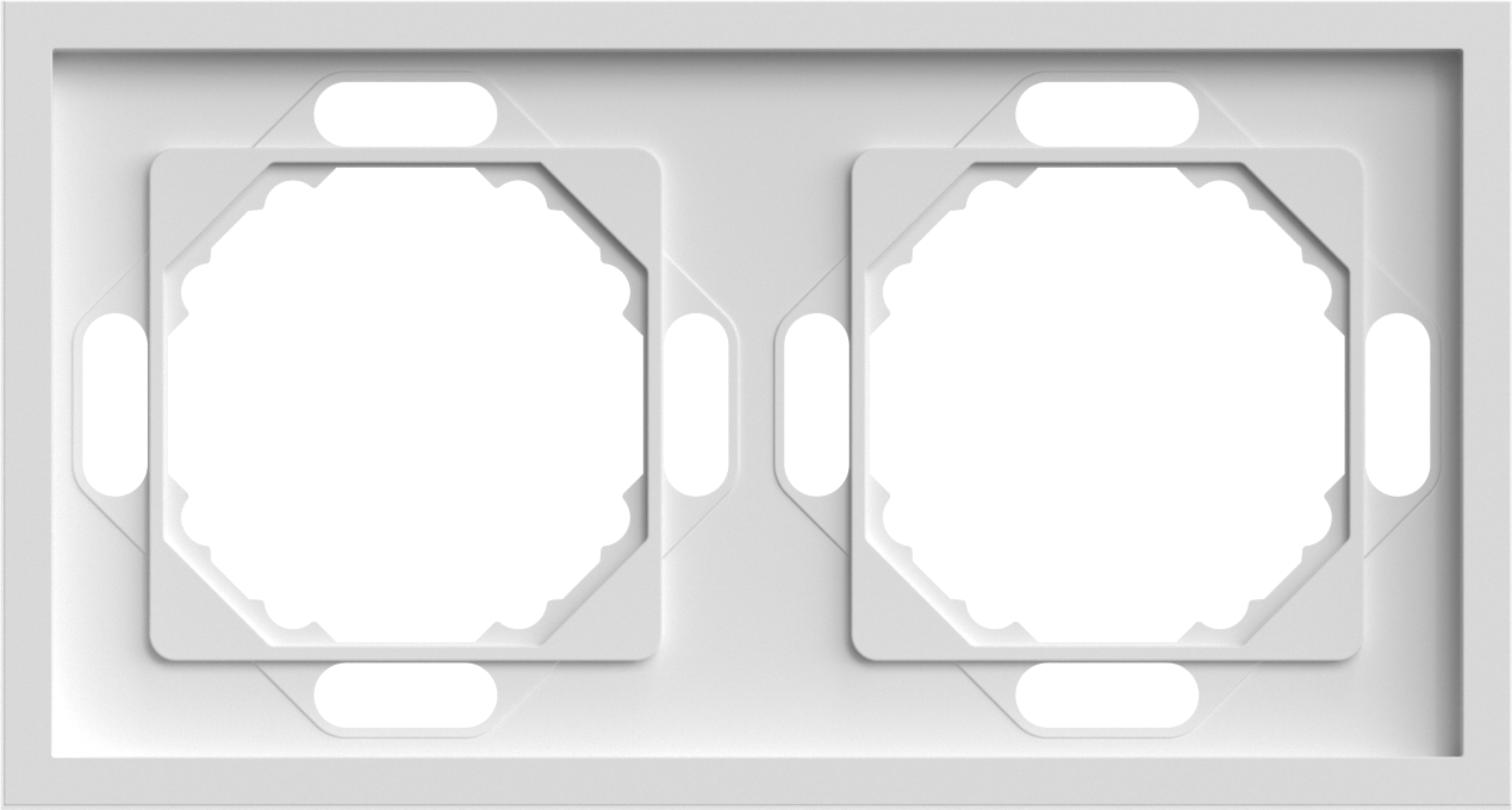 EF102-W рамка 2-місна універсальна білий Soft