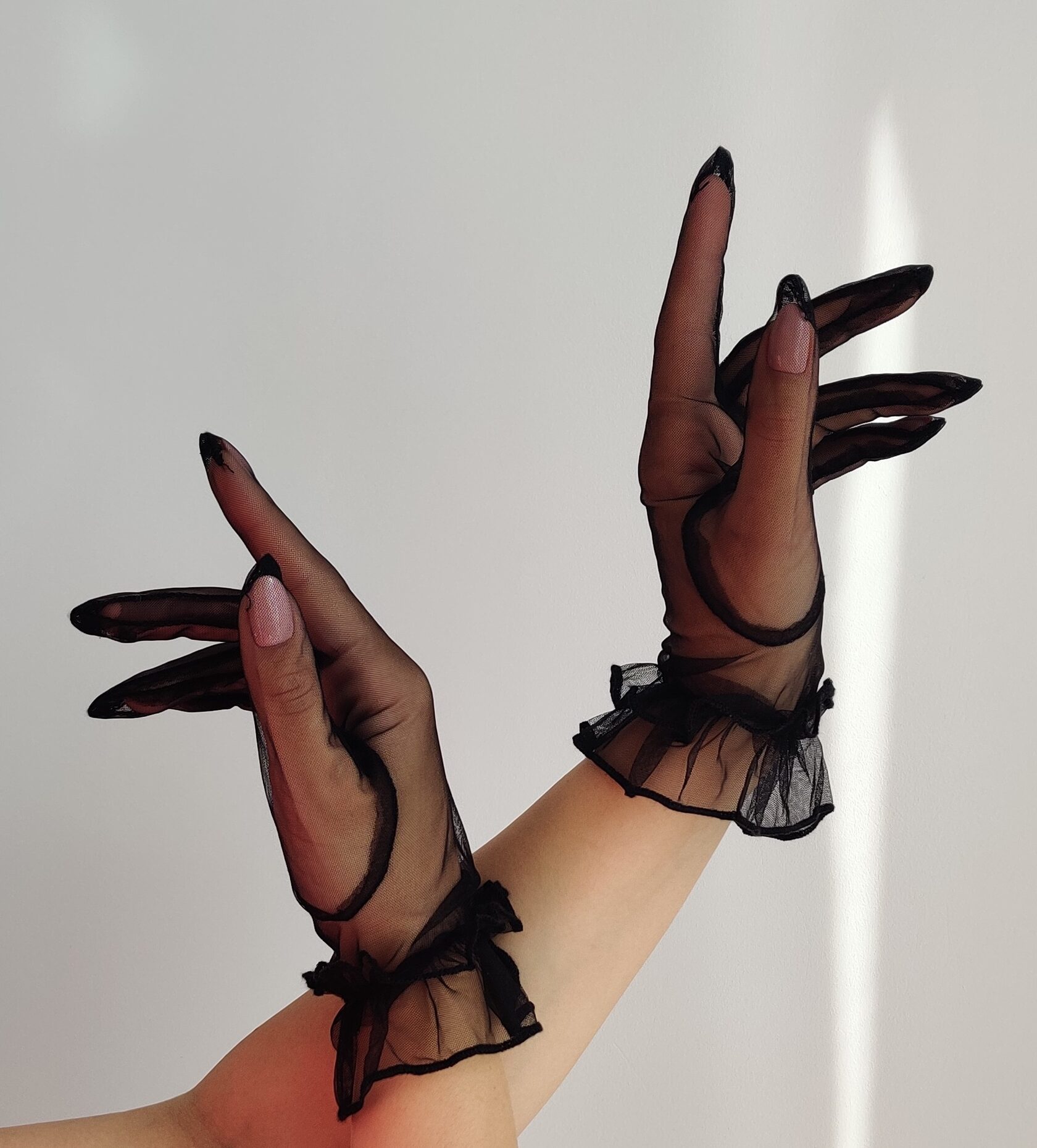 Black gloves