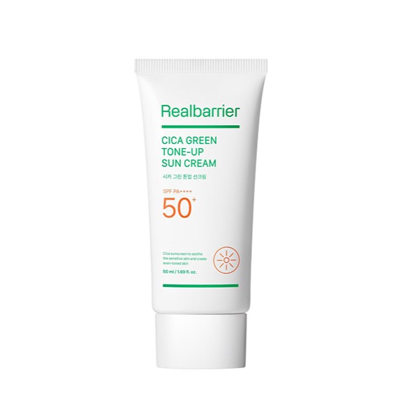 Крем сонцезахисний заспокійливий Real Barrier Cica Green Tone-Up Sun Cream 50 ml