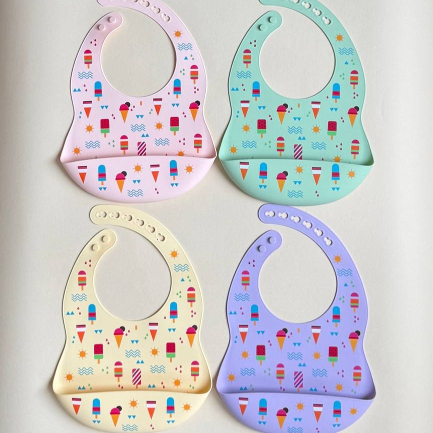 Силіконовий нагрудник принт 